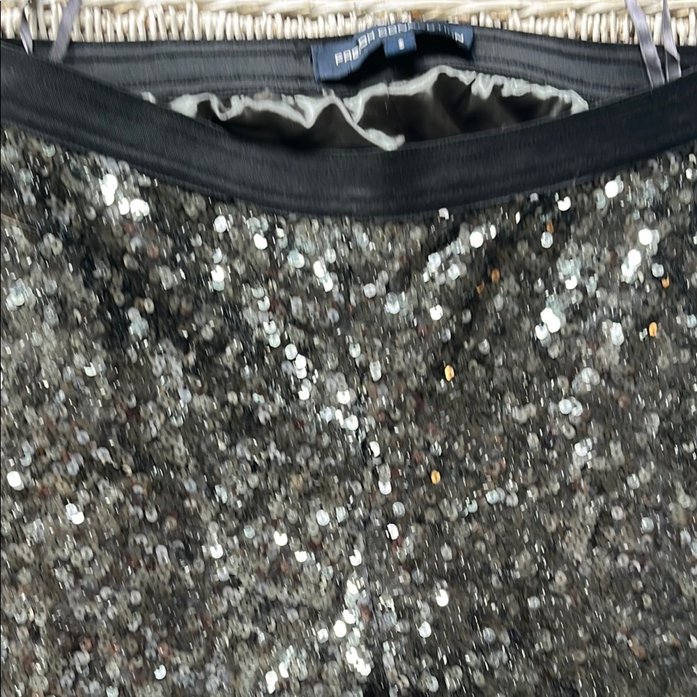 DKNY Black and Silver Sequin Leggings